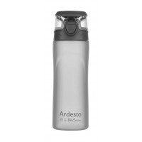 Пластиковая бутылка для воды Ardesto AR2205PGY, 600 мл (серая)