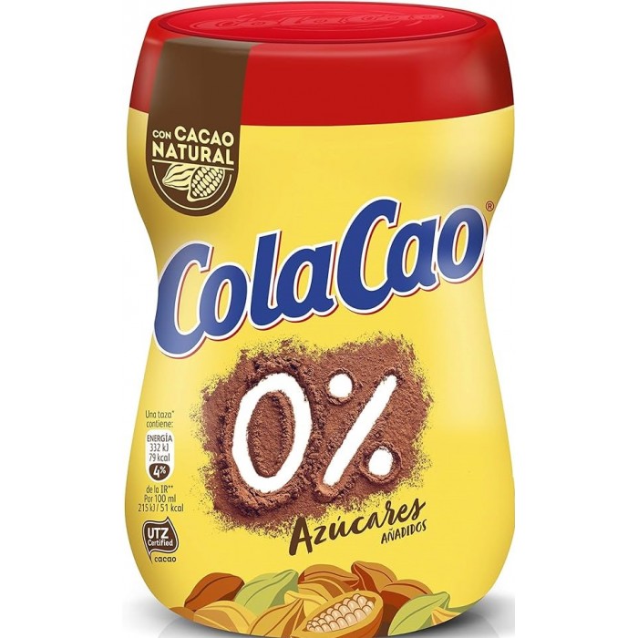 Горячий шоколад без сахара ColaCao 0% Acucares, 300 г - 