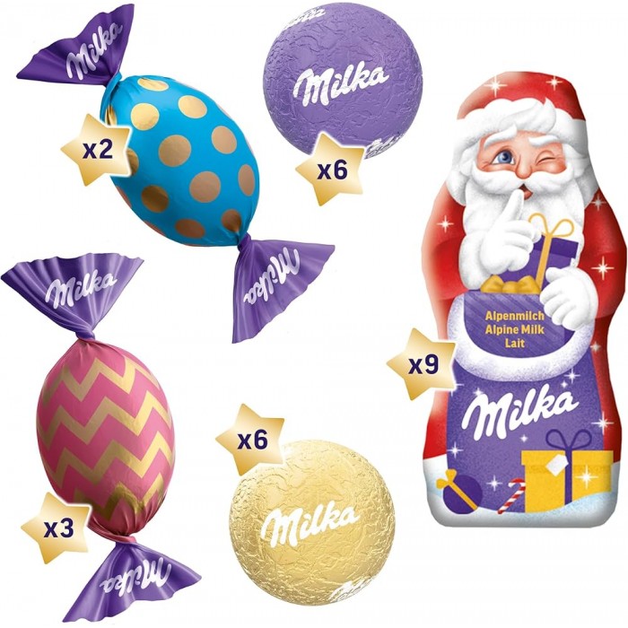 Адвент-календар Milka Сніговик, 213 г - 