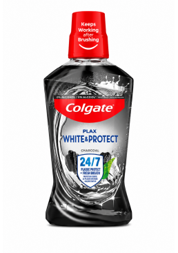Ополаскиватель для полости рта Colgate Plax «Отбеливание и защита» с древесным углем, 500 мл