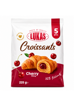 Круасан Lukas з вишневою начинкою, 225 г