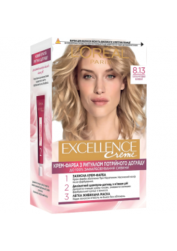 Фарба для волосся L'Oreal Paris Excellence відтінок 8.13 - Світло-русявий бежевий, 1 шт