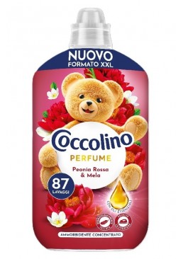 Кондиционер для белья Coccolino Perfume Peonia Rossa&Mela красный пион и яблоко, 1.827 л (87 стирок)