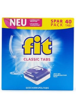 Таблетки для посудомийних машин Fit Classic, 40 шт