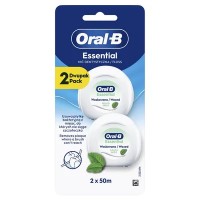 Зубная нить Oral-B Essential Floss Waxed Mint, 2 шт х 50 м