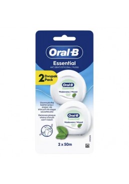 Зубная нить Oral-B Essential Floss Waxed Mint, 2 шт х 50 м