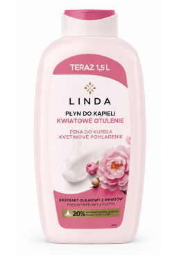Гель-піна для душу Linda Kwiatowe Otulenie «Квіткові обійми», 1.5 л