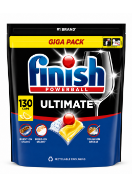 Таблетки для посудомийних машин Finish Ultimate All in 1 Lemon, 130 шт