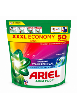 Капсулы для стирки Ariel Color для цветного белья, 50 шт