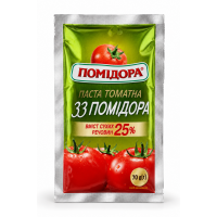 Томатная паста «33 Помидора» 25 %, 70 г
