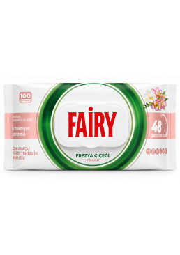 Вологі серветки для прибирання Fairy Фрезія, 100 шт