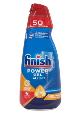 Гель для посудомийної машини Finish All in one Poder Antiolor, 1 л