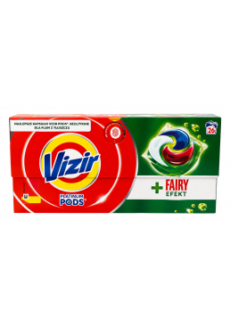 Гелеві капсули Vizir 4в1 Platinum Pods + Fairy Effect, 26 шт