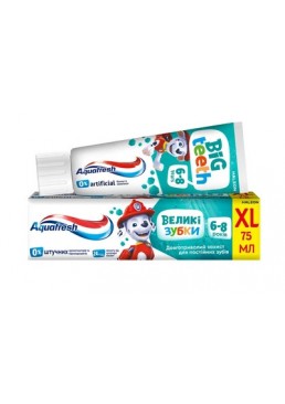 Дитяча зубна паста Aquafresh "Мої великі зубки" від 6 до 8 років, 75 мл