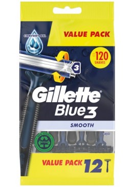 Верстати бритвені Gillette Blue 3 одноразові, 8 + 4 шт