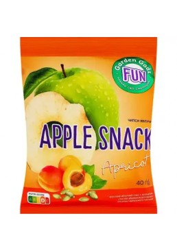 Чипсы яблочные Garden Gadz FUN со вкусом абрикос, 40 г