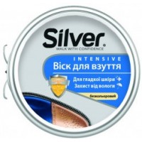 Воск для обуви бесцветный Silver, 50мл