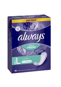 Щоденні прокладки Always Daily Fresh Long без запаху, 52 шт
