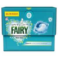 Капсули для прання дитячої білизни Fairy Non-Bio для всіх типів тканин, 12 шт