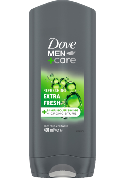 Гель для душу Dove Men+Care Екстра свіжість, 400 мл