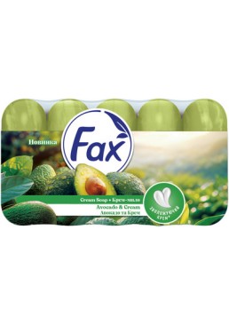 Туалетне крем-мило Fax "Авокадо та Крем", 5х70 г