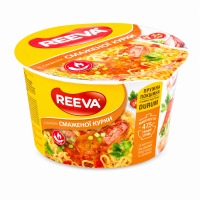 Лапша яичная быстрого приготовления Reeva со вкусом жареной курицы, 75 г