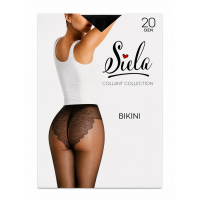 Колготки женские Siela Bikini, 20 DEN, Nero, размер 2