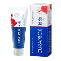 Детская зубная паста с фтором Curaprox kids 2+ со вкусом клубники, 60 мл