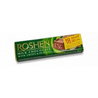 Батончик Roshen молочно-шоколадный с арахисовой начинкой, 38 г