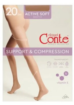 Колготки Conte elegant Active Soft 20 DEN Mocca, 3 розмір -видалити
