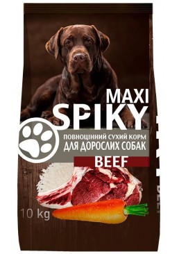 Сухий корм для дорослих собак усіх порід Spiky з яловичиною, 10 кг