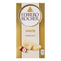 Белый шоколад Ferrero Rocher с лесным орехом, 90 г