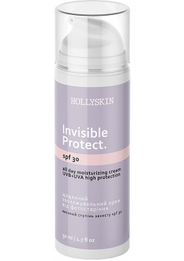 Щоденний зволожувальний крем від фотостаріння HOLLYSKIN Invisible Protect SPF 30, 50 мл