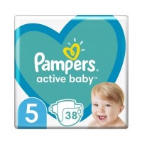 Подгузники Pampers Active Baby размер 5 (11 - 16 кг), 38 шт
