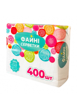 Салфетки бумажные "Файные салфетки", 400 шт