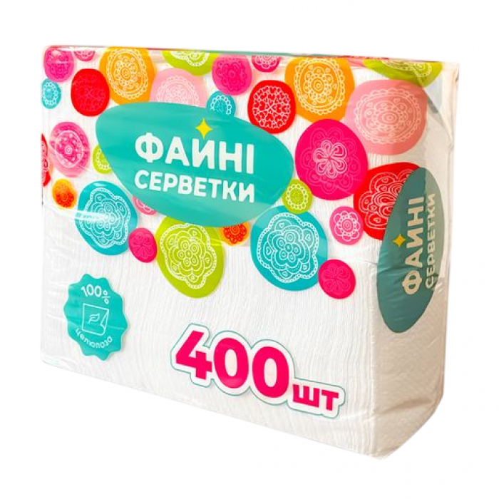 Салфетки бумажные "Файные салфетки", 400 шт - 