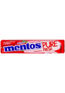 Жевательная резинка Mentos Pure fresh со вкусом клубники, 16 г
