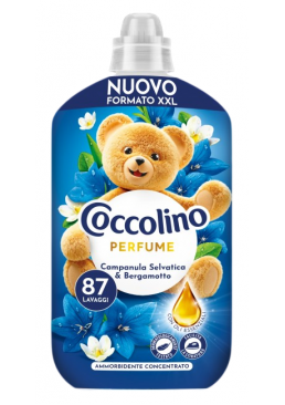 Кондиционер для белья Coccolino Campanula Selvatica&Bergamotto полевой колокольчик и бергамот, 1.827 л (87 стирок)
