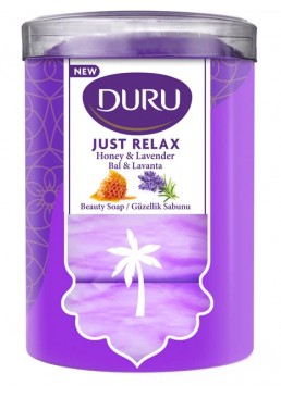 Мыло Duru Just Relax с ароматом меда и лаванды, 4 шт х 90 г