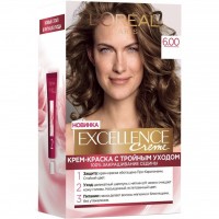 Краска для волос L'Oreal Paris Excellence оттенок 6.00 Темно-русый, 1 шт