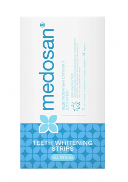 Отбеливающие полоски Medosan 5D White для зубов, 14 шт