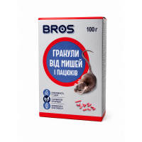 Родентицид в  гранулах Bros від мишей та щурів, 100 г