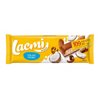 Шоколад Roshen Lacmi молочний мигдаль-кокос з кремовими кульками, 280 г