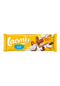 Шоколад Roshen Lacmi молочний мигдаль-кокос з кремовими кульками, 280 г