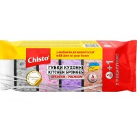 Губка для посуды Чисто Премиум, 5+1 шт 