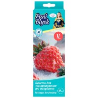 Набір пакетів-зіпперів для зберігання і заморожування Pani Blysk, 1 л (10 шт) 