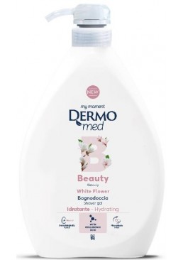 Гель для душу DermoMed Білі Квіти, 1 л