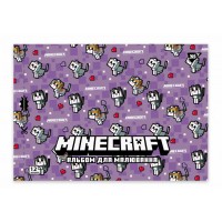 Альбом для рисования с перфорацией YES 130598 Minecraft girls А4, 12 листов (в ассортименте)