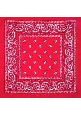 Бандана с узором Классик, 55х55 см (красная)
