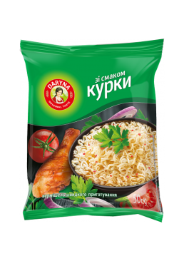 Вермишель быстрого приготовления Daryna со вкусом курицы, 50 г